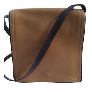 Vintage Coach Monterey flap crossbody bag tan leather timeless minimalist chic